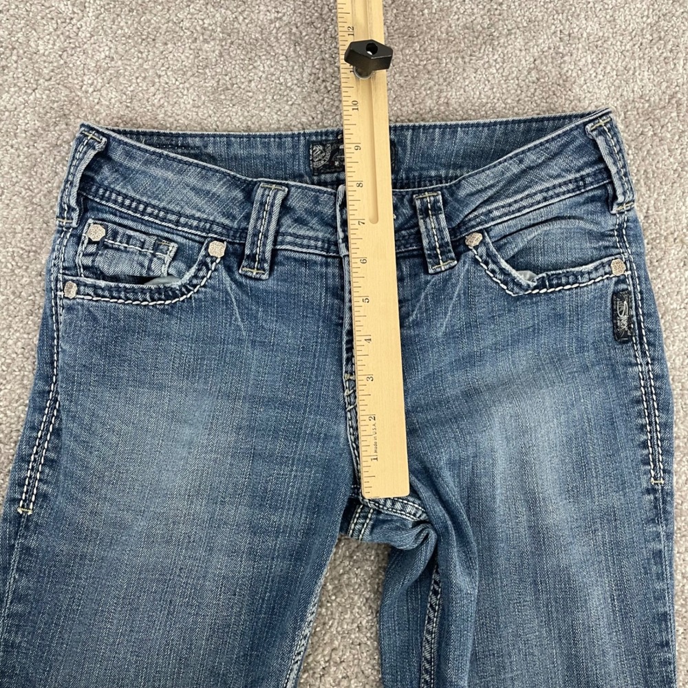 Silver Jeans Womens 29 x 32 Suki Surplus Bootcut Y2K Medium Wash (Tag 27 x 34) - Picture 9 of 14